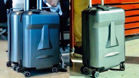 台灣設計復活島摩艾石像行李箱 造型可愛又不失時尚