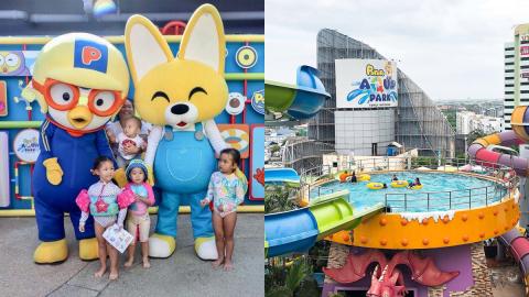曼谷商場頂樓主題水上樂園 與小企鵝Pororo一同玩水！