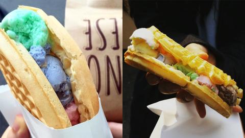 首爾弘大必試名物 超抵港幣$7彩虹雪糕窩夫！