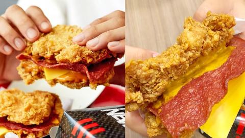 啖啖肉！炸雞變身漢堡