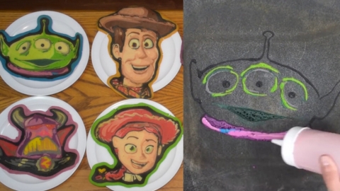 美國Pancake達人畫出神級Toy Story 8大經典角色 三眼仔/胡迪/巴斯光年