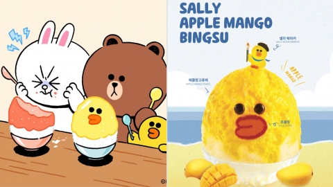 韓國刨冰店聯乘LINE FRIENDS 莎莉化身成刨冰！
