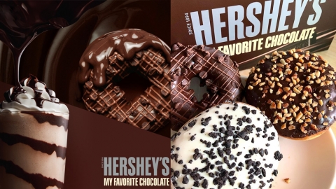 韓國DUNKIN' DONUTS與HERSHEY'S聯乘 超邪惡朱古力冬甩！