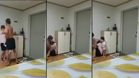 韓國網上瘋傳韓夫家暴越南妻子片段 2歲兒子旁狂毆妻子！
