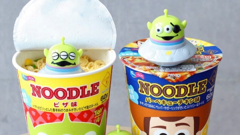 手信一流！日本AEON新出 可愛Toy Story胡迪/三眼仔杯麵