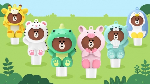 泰國NIVEA聯乘LINE FRIENDS潤唇膏系列 熊大化身可愛小水獺！