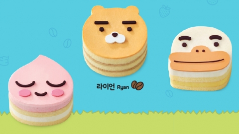韓國咖啡店聯乘KAKAO FRIENDS Ryan造型迷你蛋糕！