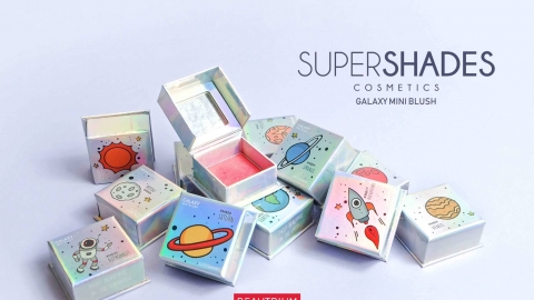 泰國新推迷你銀河系列胭脂 小星球/太空人/火箭設計超可愛