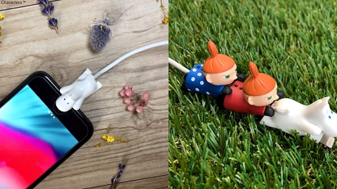 飛身保護充電線 日本推出姆明、小不點CABLE BITE