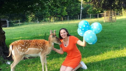 英國家庭拯救受襲瀕死初生小鹿 獲放生後不捨得自動掉頭回家