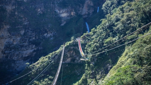 全台最長彩虹吊橋料年底完工 全長342米飽覽雙瀑布景觀