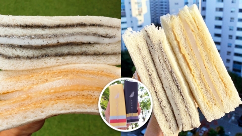 洪瑞珍韓國地區限定款式 超煙韌黑芝麻／黃豆麻糬三文治！