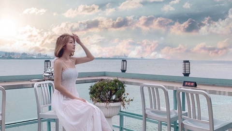 台北地中海風咖啡廳 180度無敵河景+夕陽日落景