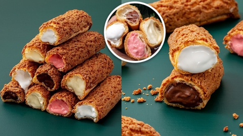 韓國人氣手信店新產品 爆漿脆脆閃電泡芙！