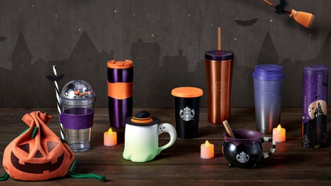 韓國Starbucks萬聖節派對系列 巫婆杯／發光小鬼杯！