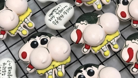 蠟筆小新立體屁屁曲奇！ 韓國卡通造型法式甜品