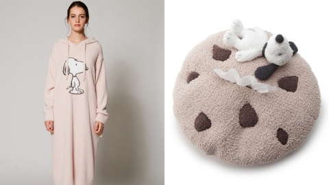 gelato pique聯乘花生漫畫 毛茸茸Snoopy居家服/曲奇紙巾套