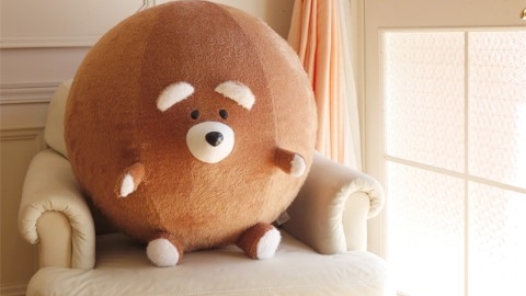 日本雜貨店推別緻小動物健身球套 做運動同時攬住可愛巨大毛公仔！