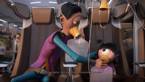 台灣星宇航空機上安全3D動畫短片 國際級水準話題性十足