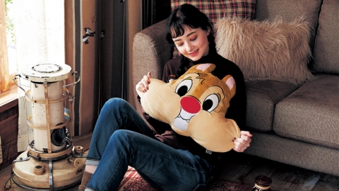 日本Chip’n’Dale麻糬公仔Cushion 軟綿綿臉頰超好捏！