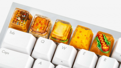 外國推出吃貨最愛美食鍵帽 小心邊玩電腦邊流口水!