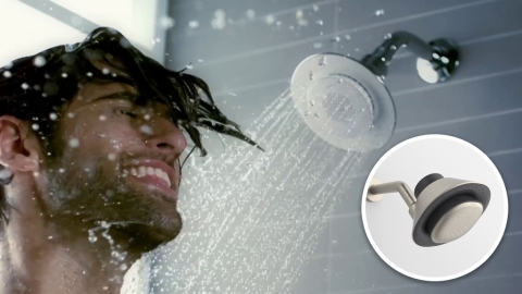 美國浴室品牌推出科技產品成熱話 特製減水聲喇叭花灑！