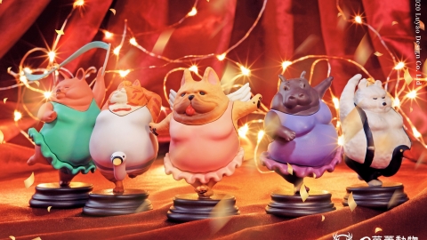 肥肥動物扭蛋凸腩跳芭蕾舞 高超演出展現完美體態