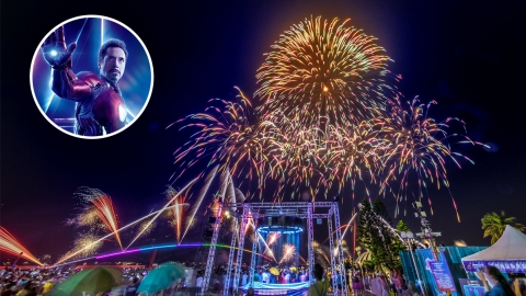 2020澎湖國際海上花火節 Marvel主題無人機燈光表演/首辦國際煙火賽