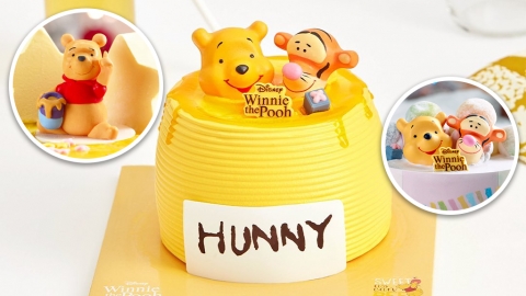 韓國雪糕店推迪士尼聯乘雪糕蛋糕 掉進蜜糖罐的小熊維尼！