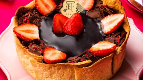 PABLO情人節必食甜品！ 士多啤梨覆盆子四重朱古力芝士撻