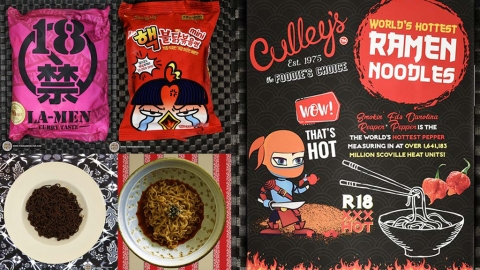 2020年10大世界最辣即食麵排名 韓國辣雞麵只排第5！