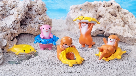 台灣設計超可愛水獺星人扭蛋 用力吹水泡款式超可愛！