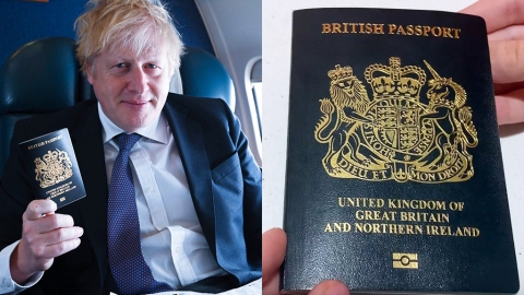 脫歐後英國護照回歸經典藍色 沿用30年酒紅色封面3月起更換