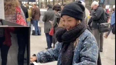 容祖兒巴黎演唱會無奈取消 火車站自彈自唱《啜泣》氹粉絲