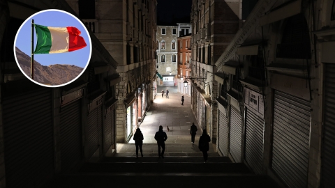 意大利擴大封城範圍至全國 除特別情況民眾不可離開居住地區