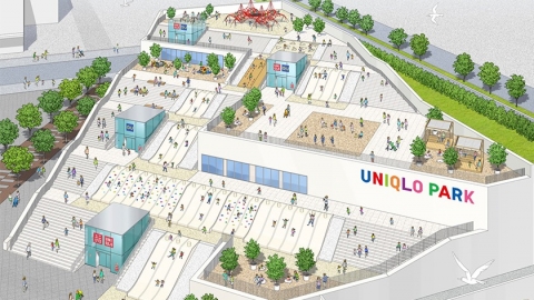 日本首個UNIQLO PARK購物公園 4月即將開幕 集玩樂、買於一身 設戶外斜坡滑梯/綠化空間