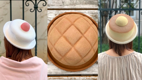 日本超可愛手工帽 將鬆軟麵包、鬆餅、蛋糕等各種甜點戴在頭上！