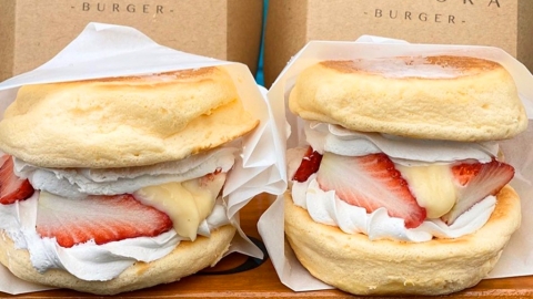 日本鬆軟梳乎厘班戟漢堡店Pandora