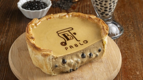 PABLO聯乘春水堂推出珍珠奶茶芝士撻 流心芝士與煙韌珍珠的夢幻組合