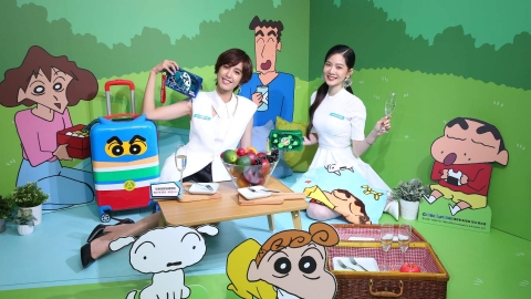 台屈臣氏蠟筆小新集點換購活動 動感超人造型行李箱/無線鍵盤/妮妮出氣兔公仔購物袋