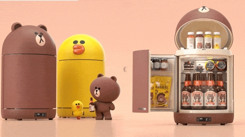 韓國LINE FRIENDS新推迷你多功能雪櫃 熊大／莎莉造型極可愛！