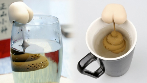 搞笑大便茶隔 重口味創意設計為每日沖茶增添樂趣