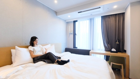 韓國釜山海雲台4星住宿 除菌衣櫃好貼心！