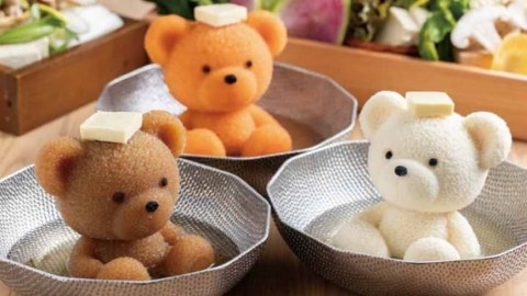 超治癒！ 熊仔浸溫泉陪你打邊爐