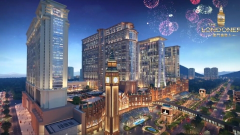 澳門倫敦人酒店暫定明年2月開幕 工程進度良好！碧咸設計套房+96米高大笨鐘地標新酒店