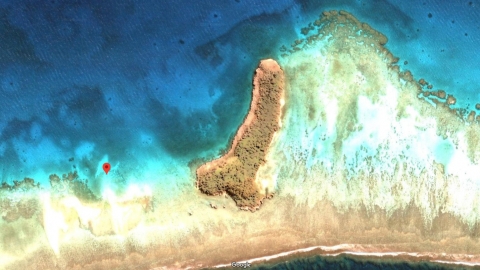 美國女用Google Maps遊世界 意外發現男性生殖器型神祕島嶼