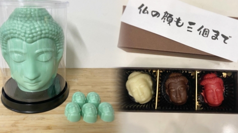 大阪人氣蛋糕店推大佛朱古力 臉相慈祥超像真！你有無興趣試？