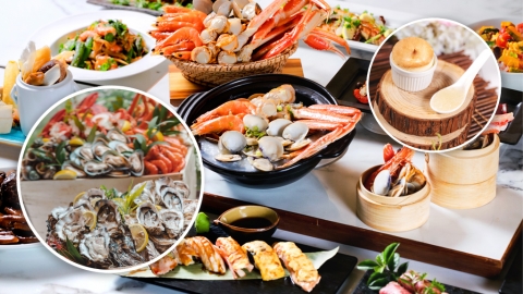 8度海逸酒店自助餐低至72折 $277.2起歎海鮮粥底火鍋/籠仔蒸海鮮/任食生蠔、鵝肝