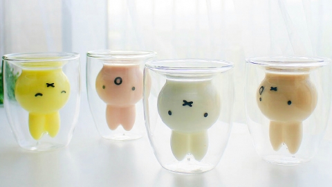 GOODGLAS再推Miffy造型耐熱雙層玻璃杯 多款新表情超得意！