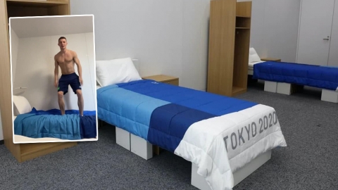 傳東奧紙板床環保之餘有另類用途？ 愛爾蘭選手狂跳實測破謠言